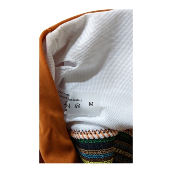 ⭐Boho rust unbranded high waisted strapless bikini size medium - Picture 3 of 4